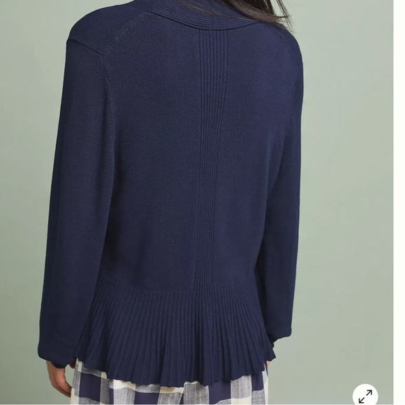 NWT Anthropologie Banlieue Peplum Cardigan - Picture 9 of 9